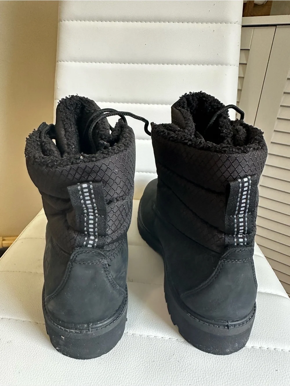 Timberland Heritage Puffer Warm-Lined Black Winter Boots Men's
